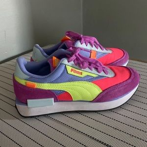 Fluorescent Puma sneakers